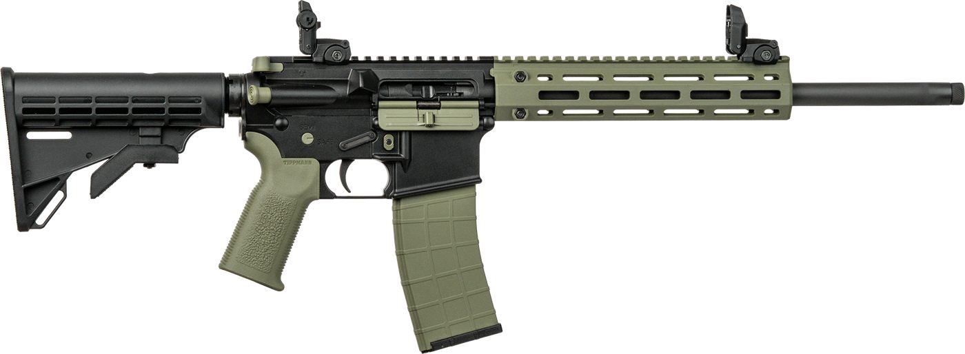 Tippmann Arms A101228 M4 LTE MSR 22 LR 25+1 16" Black Parkerized Threaded Barrel, OD Green Aluminum Receiver w/Picatinny Rail, M-LOK Handguard, Black Adj CAR15 Polymer Stock, OD Green Gen2 Grip, Right