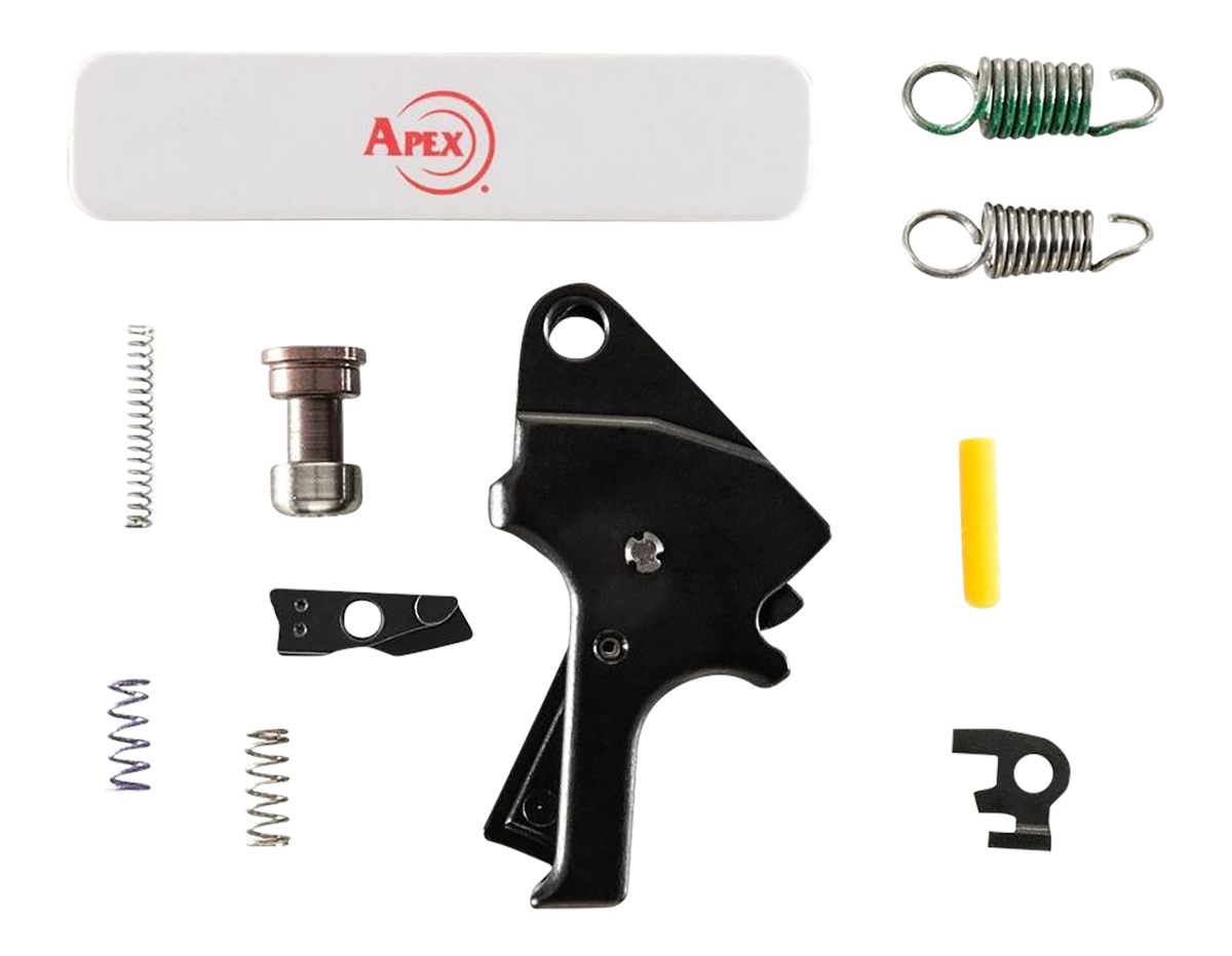 Apex Tactical 10027BLK Flat Face Forward Set Trigger Kit Black Compatible w/ M&P 2.0