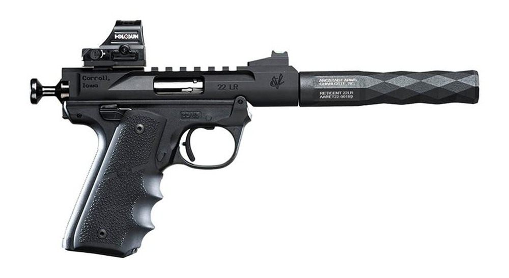 Angstadt Arms Reticent 22 Suppressor LR 5in 1/2x28 Thread Only Black