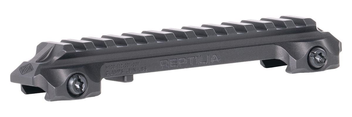 Reptilia 100269 RMU Mount 12 Slot Black 7075-T6 Aluminum Mil-Spec 1913 Pica