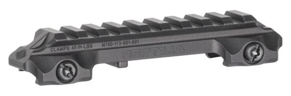 Reptilia 100270 RMU Mount 9 Slot Black 7075-T6 Aluminum Mil-Spec 1913 Picat view 2
