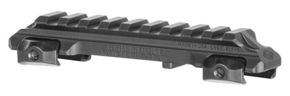 Reptilia 100270 RMU Mount 9 Slot Black 7075-T6 Aluminum Mil-Spec 1913 Picat view 3