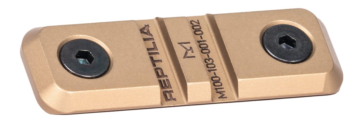Reptilia 100280 Low Profile M-Lok Rail Mount FDE 7075-T6 Aluminum
