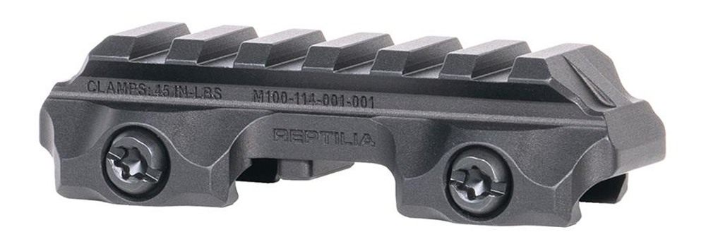 Reptilia 100271 RMU Mount 6 Slot Black 7075-T6 Aluminum Mil-Spec 1913 Picat view 3