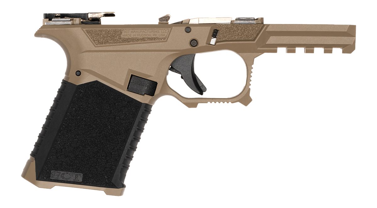 SCT Manufacturing 0226000100IA Full Black/FDE 9mmLuger Polymer
