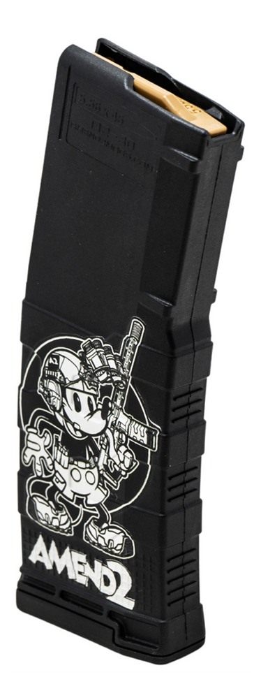 Amend2 AR-15 Mod-3 Rifle Magazine Steamboat Willie 5.56/.223 30/rd view 2