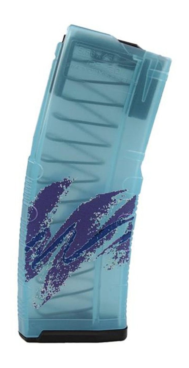 Amend2 AR-15 Mod C Teal Printed Jazz Rifle Magazine 5.56mm/.223 Rem 30/rd view 2