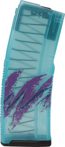Amend2 AR-15 Mod C Teal Printed Jazz Rifle Magazine 5.56mm/.223 Rem 30/rd view 3