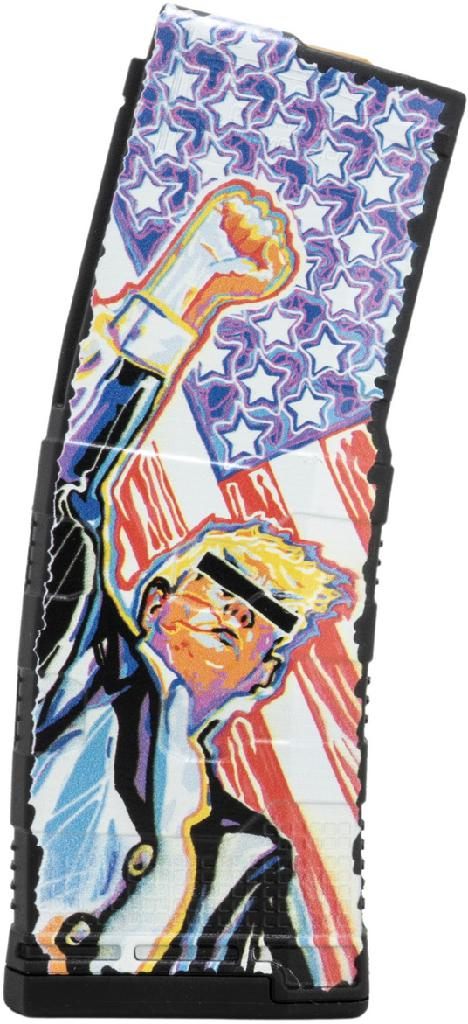Amend2 2 5.56/223 AR MAG 30RD Trump Fight 2024 Cerakoted MOD-3