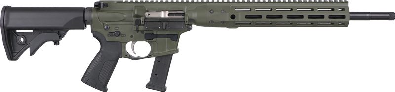 LWRC International IC Nine Carbine 9MM 16in 27RD MAG OD Green/Black Stock view 2