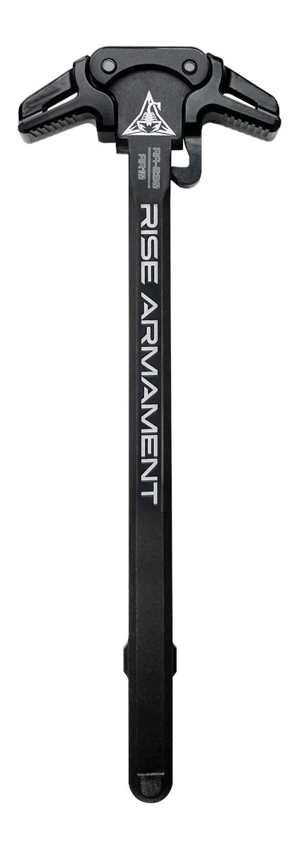 Rise Armament RA230BLK Charging Handle AR-10 Black Anodized Aluminum Ambide