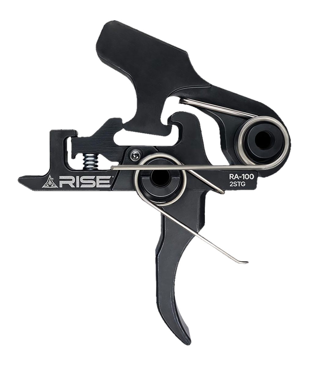 Rise Armament RA100BLK Trigger Black Nitride Curved Fits AR-Platform
