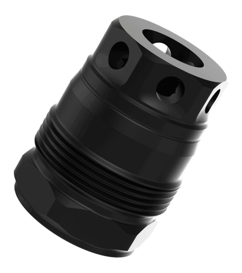 Liberty Precision Machine LPM-2013 Baby Bell Muzzle Brake Black Stainless S