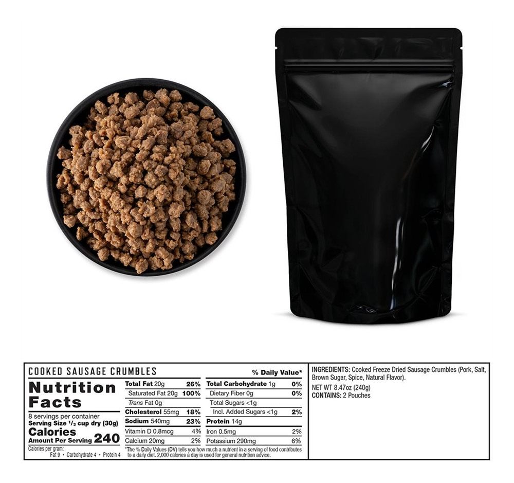 ReadyWise Wise Foods RW07704 Meat/Rice Bucket Freeze Dried Meals 88 Serving view 2