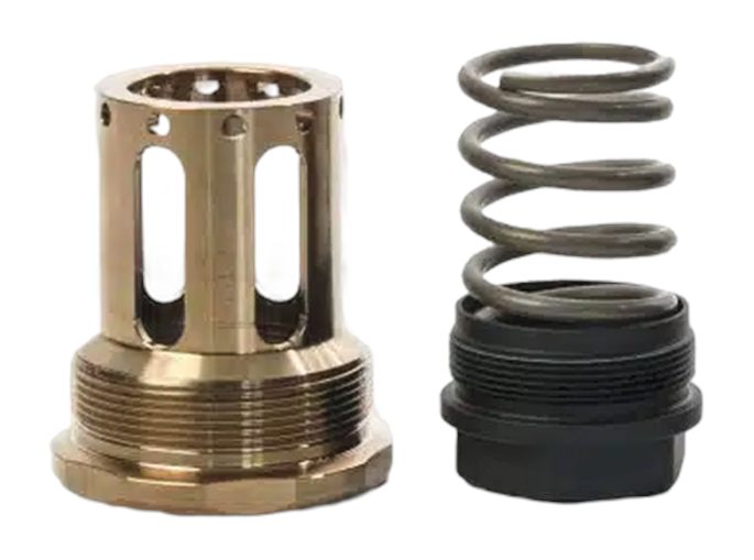 JK Armament HUB Piston Mount 9mm Fits 1/2inx28 Aluminum/Stainless Steel Raw