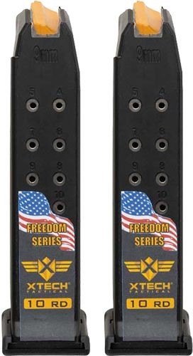 XTECH TACTICAL MAGAZINE FOR GLOCK 19 10RD FREEDOM 2 PACK