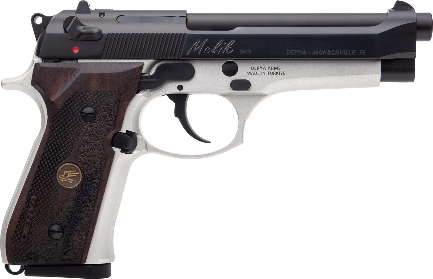 Derya Firearms 15LTTMELIK9TR Melik 9mm Luger 15+1 4.90in Black Melonite Ste