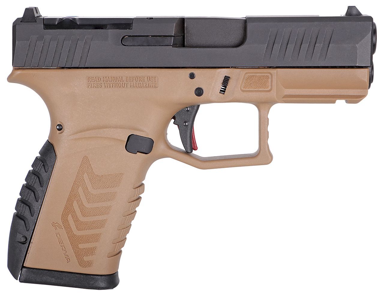 Derya Firearms Dy9z.ttfde.tr 9mm 15r OR Fde/blk view 2