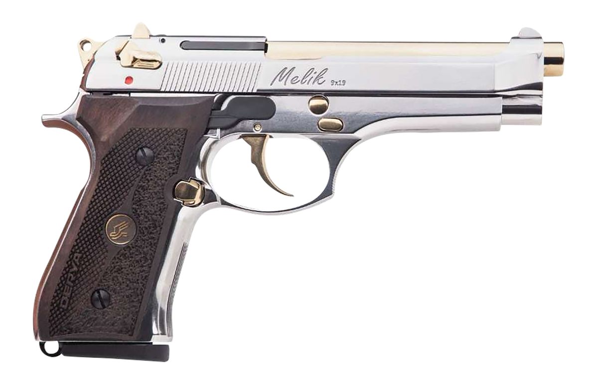 Derya Firearms MELIK9.NG.TR 9mm Luger 17+1 4.90in Gold TiN Steel Barrel, Bl