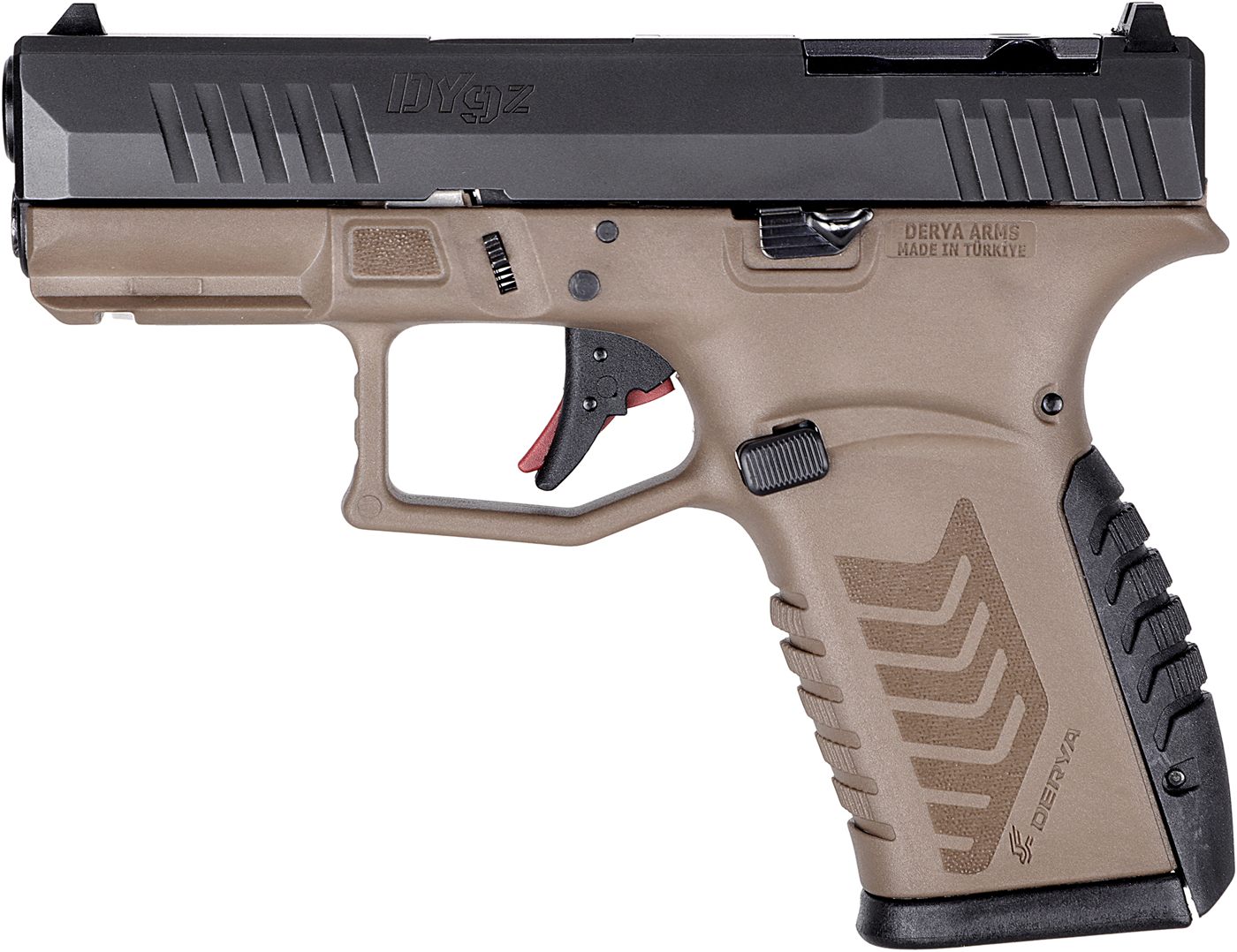 Derya Firearms Dy9z.ttbb.tr 9mm 15r OR Brwn/blk