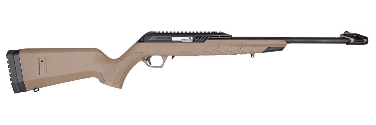 Derya Firearms TM22.Stan.FDE.18 Standard Full Size 22 LR 10+1 18in Black Ta