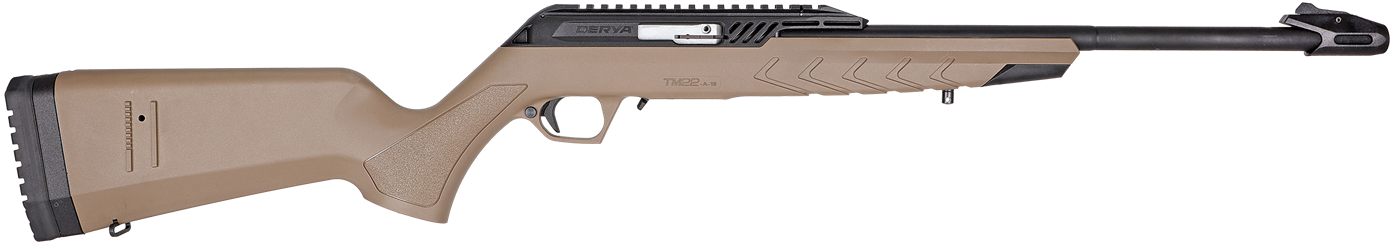 Derya Firearms TM22.Stan.FDE.18 Standard Full Size 22 LR 10+1 18in Black Ta view 2