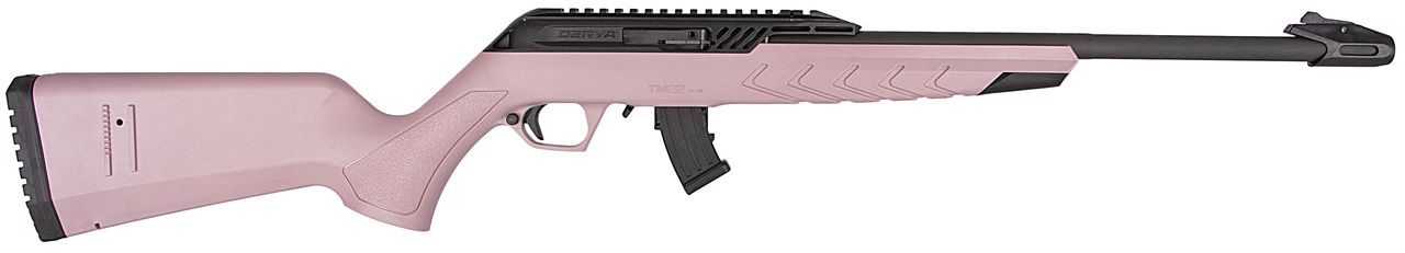 Derya Firearms TM22.Stan.Pink.18 Standard Full Size 22 LR 10+1 18in Black T view 2