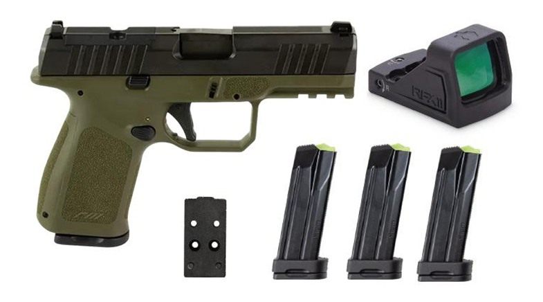 Rost Martin RM1C Handgun Bundle 9mm Luger 10rd (4) Magazines 4in Barrel OD view 3