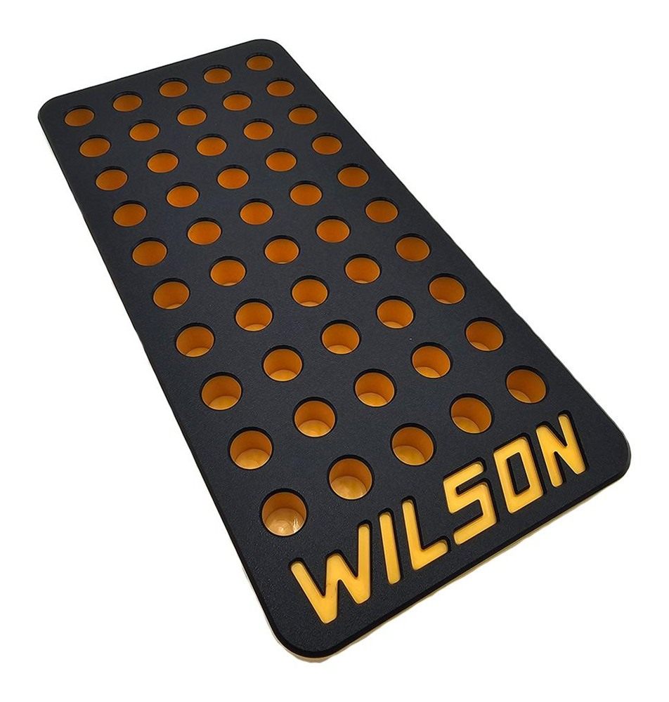 L.E. Wilson Reloading Tray .440in 50 Hole Black/Yellow view 2