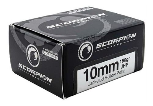 Scorpion Ammo 10MM 180GR JHP 20RD 10BX/CS