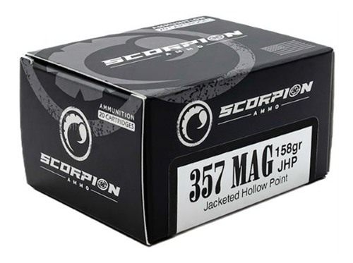 Scorpion Ammo 357 MAG 158GR JHP 20RD 10BX/CS