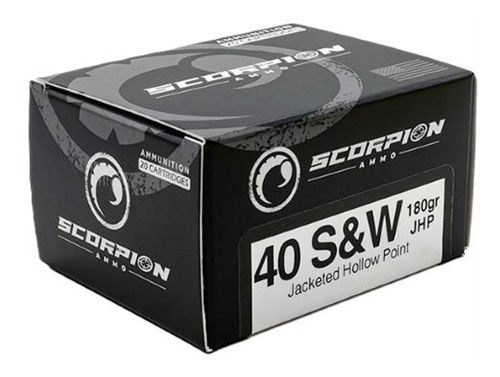 Scorpion Ammo 40 S W 180GR JHP 20RD 10BX/CS