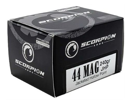 Scorpion Ammo 44 REM MAG 240GR JHP 20RD 10BX/CS