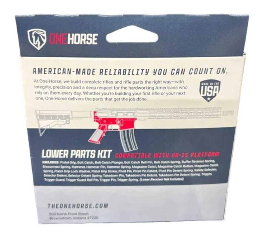 One Horse OH-LPK01 AR15 Complete Lower Parts KIT view 2