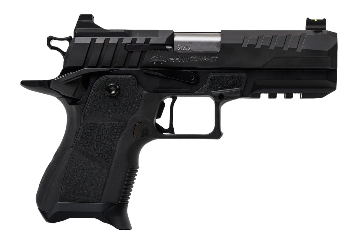 OA Defense 2311 Pro Compact 9mm Luger 15+1 4.25in DLC Black Steel Optic Rea