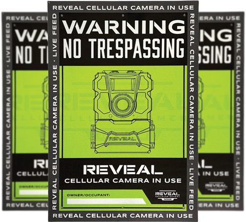 Tactacam Reveal S1 No Trespassing Sign Durable Plastic view 3