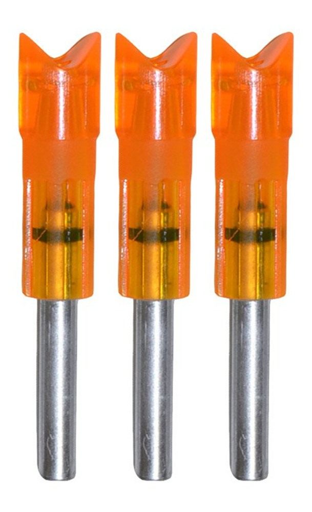 Lumenok Easton Carbon Crescent Bolt End (3-Pack), Red