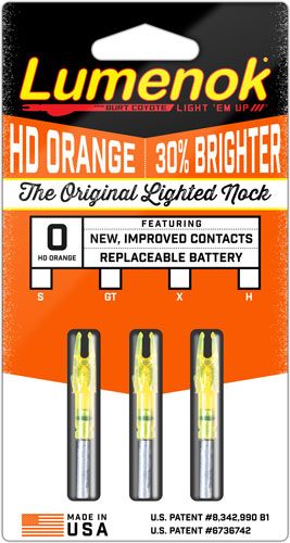 THE Burt Coyote Lumenok Signature Nock (3-Pack), Orange view 5