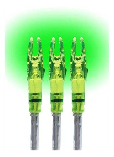 LUMENOK LIGHTED NOCK SIGNATURE SERIES GREEN 3PK