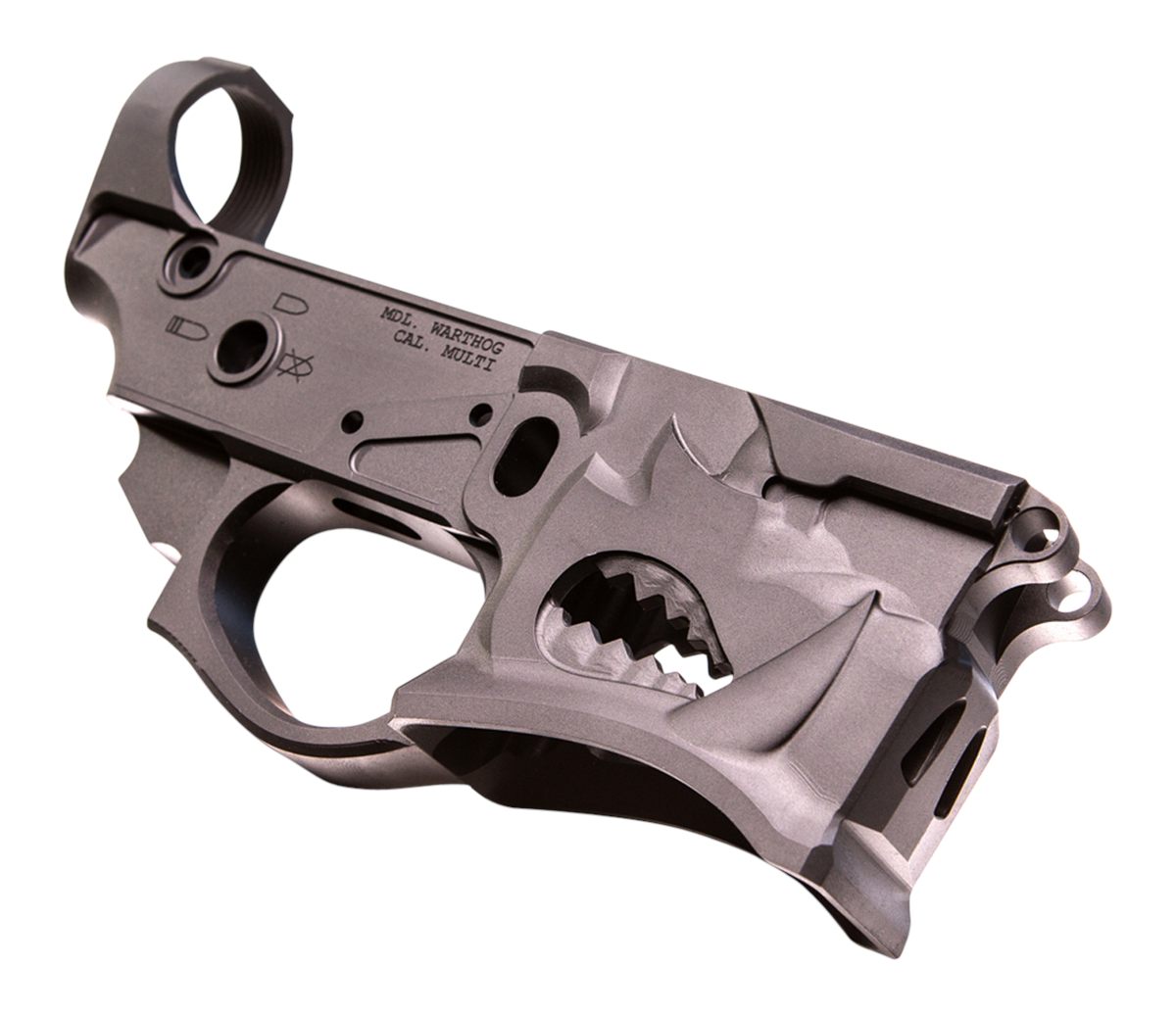 Sharps Bros SBLR02 Warthog Stripped Lower Multi-Caliber Black Anodized Fini