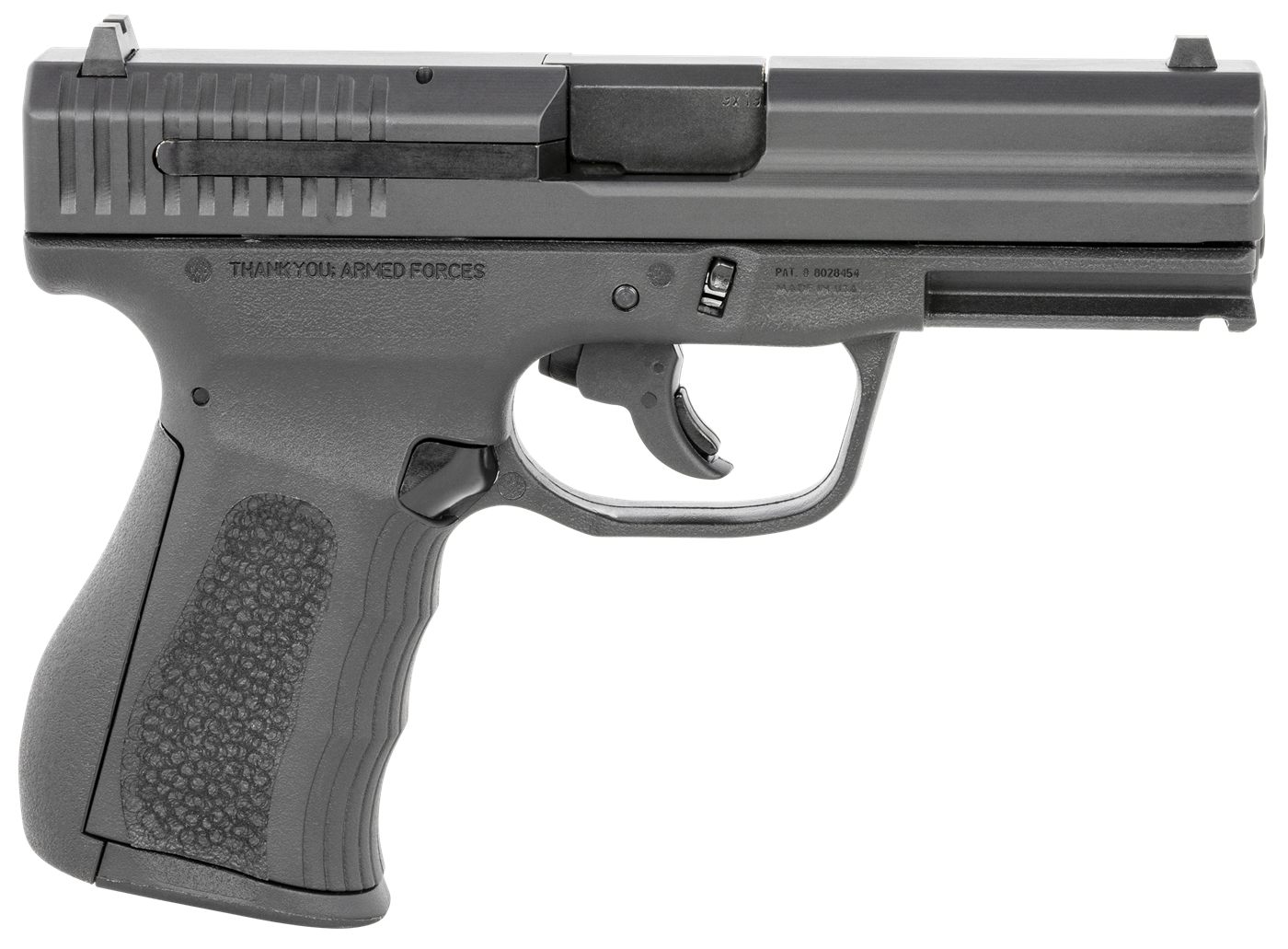 FMK Firearms G9C1G2BSSCM 9C1 G2 CA/MA Compliant 9mm Luger 10+1 4in Black St