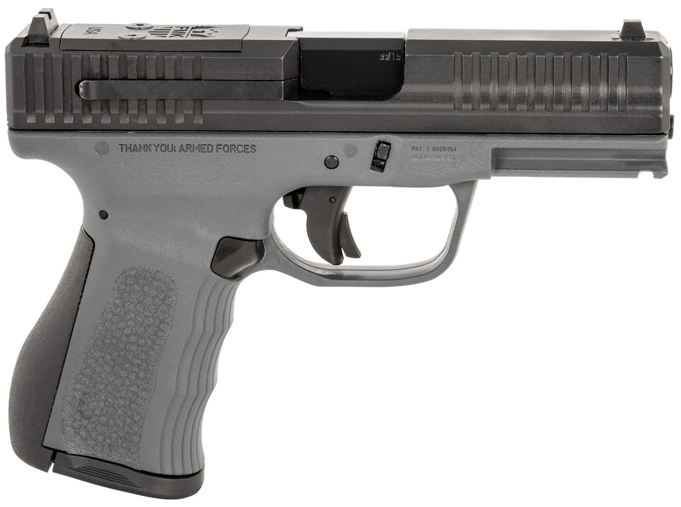 FMK Firearms G3 9mm Luger 14+1 4in Stainless Steel Barrel, Black Optic Cut/