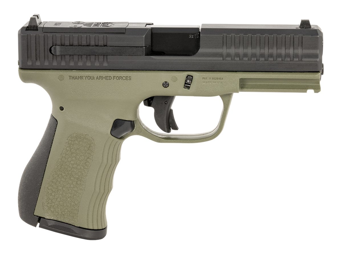 FMK Firearms G3 9mm Luger 14+1 4in Stainless Steel Barrel, Black Optic Cut/