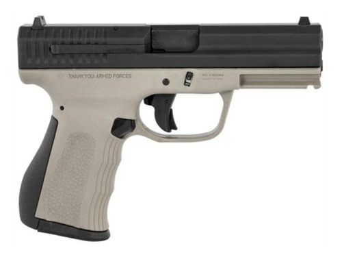 FMK Firearms 9C1G2 FAT Handgun 9mm 14/rd 4in Barrel Titanium Grey Grip with
