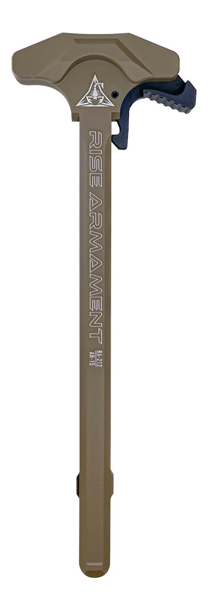Rise Armament RA212FDE Extended Charging Handle FDE Aluminum for AR-15