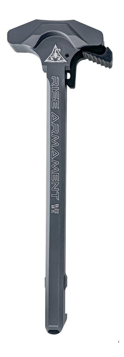 Rise Armament RA212GRY Extended Charging Handle Gray Aluminum for AR-15
