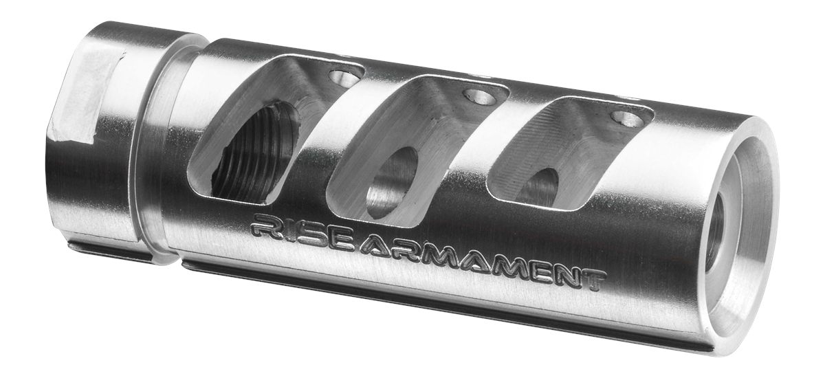 Rise Armament RA701308SLVR Silver Stainless Steel with 5/8in-24 tpi Threads