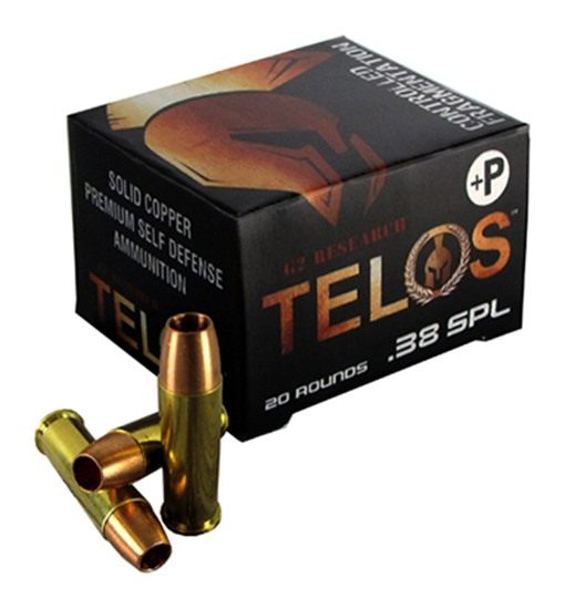 G2 Research G00618 Telos 38 Special+P 105gr Fracturing Copper Hollow Point view 2