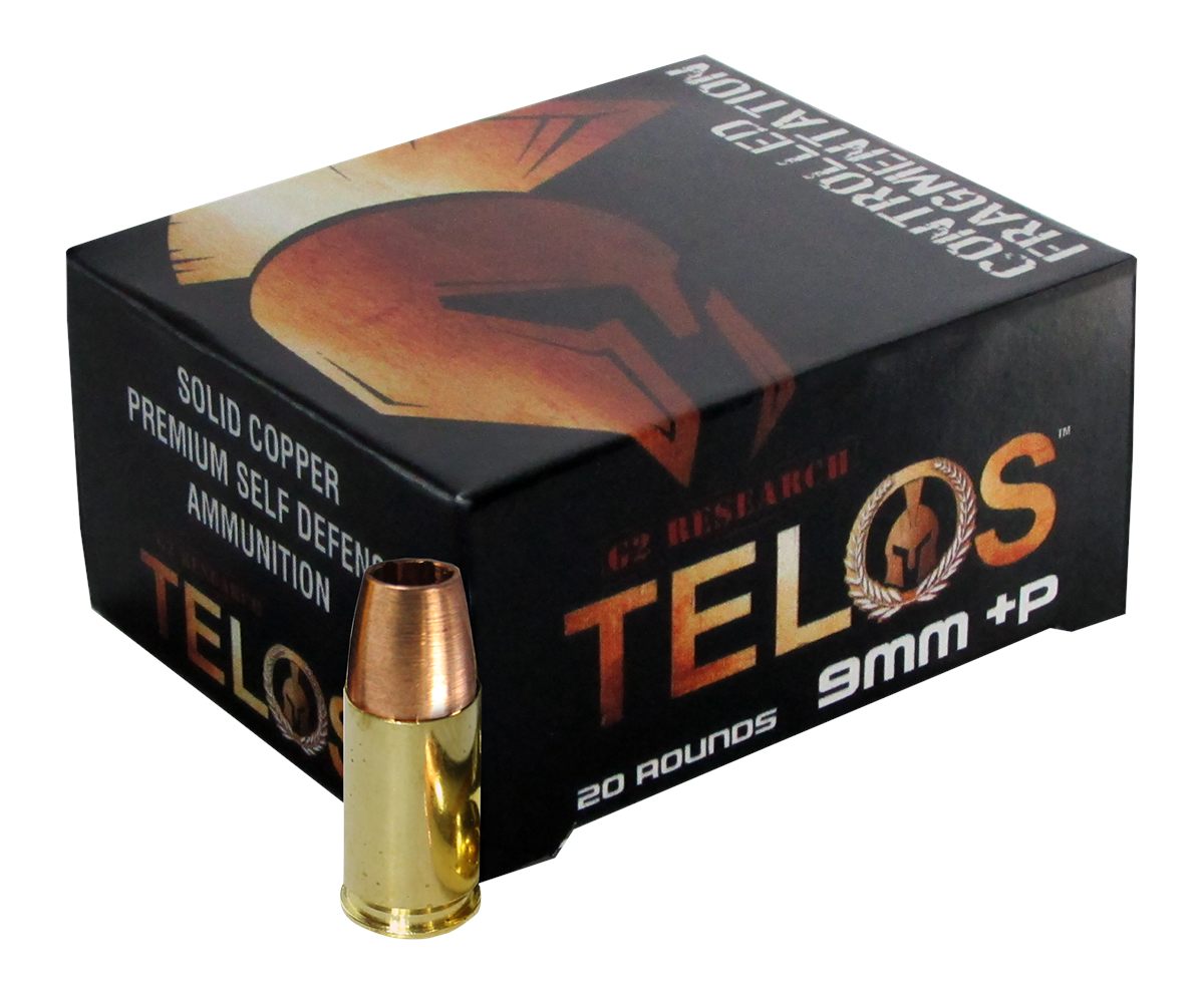 G2 Research G00619 Telos 9mmLuger+P 92gr Fracturing Copper Hollow Point 20
