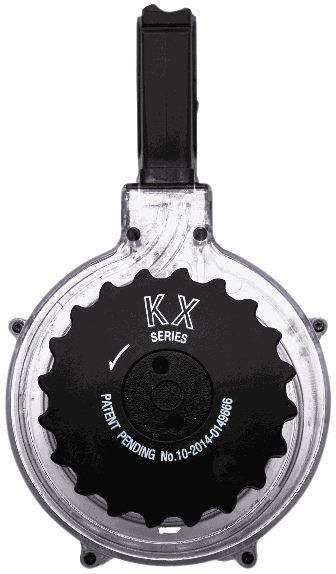 KCI USA AR-15 50rd Drum 5.56x45mm Nato Clear Polymer